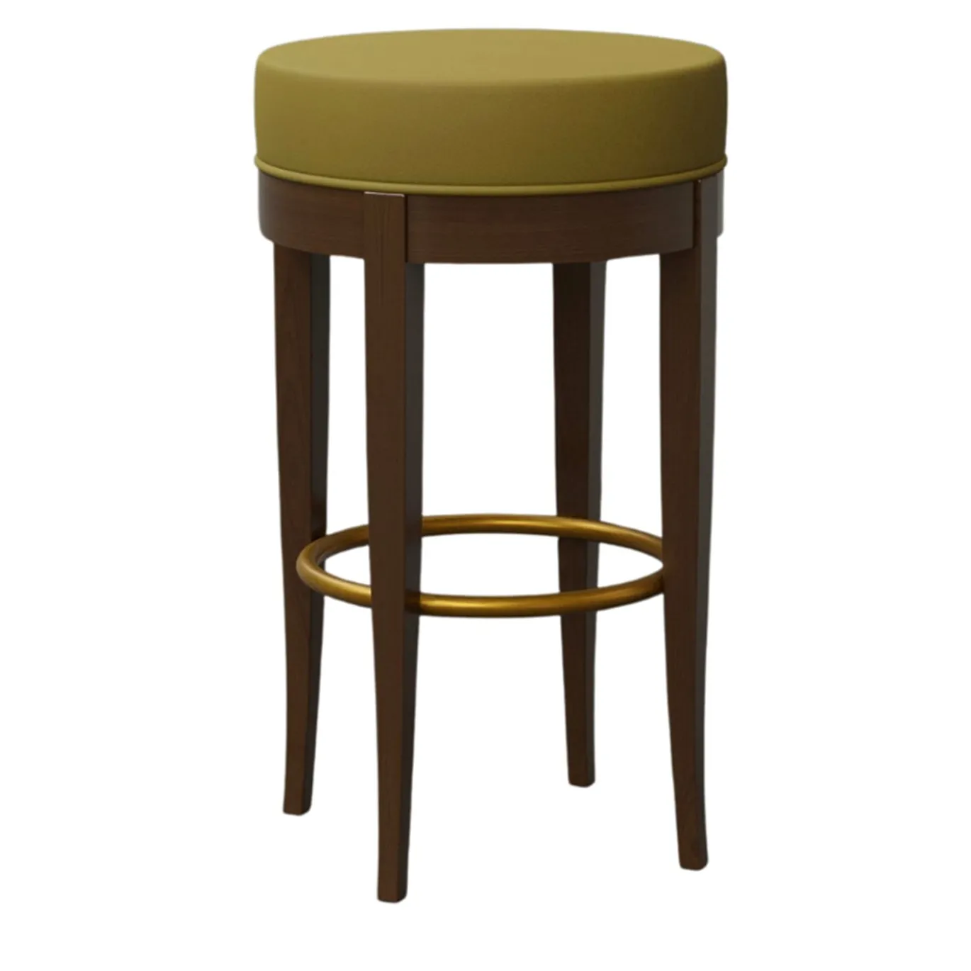 5331 Sgabello da bar marrone e verde oliva di Centro Ricerche MAAM