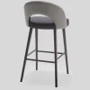 Sgabello da bar Ring 2-Tone Gray di Balutto Associati