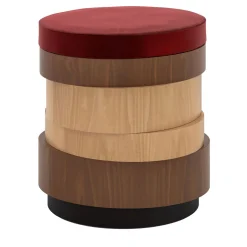 Sgabello Dedalo in Legno Bicolore