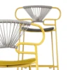 Sgabello Genoa Cross Yellow di Cesare Ehr