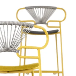 Sgabello Genoa Cross Yellow di Cesare Ehr