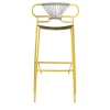 Sgabello Genoa giallo e grigio di Cesare Ehr