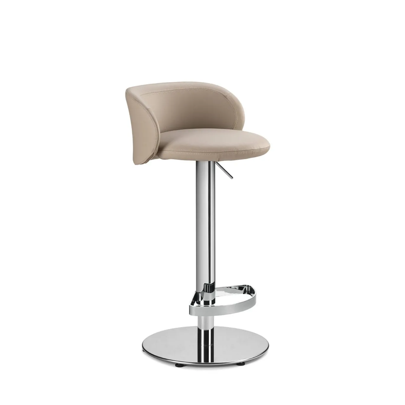 Sgabello Hillary in Pelle Beige #2 di Richard Hutten