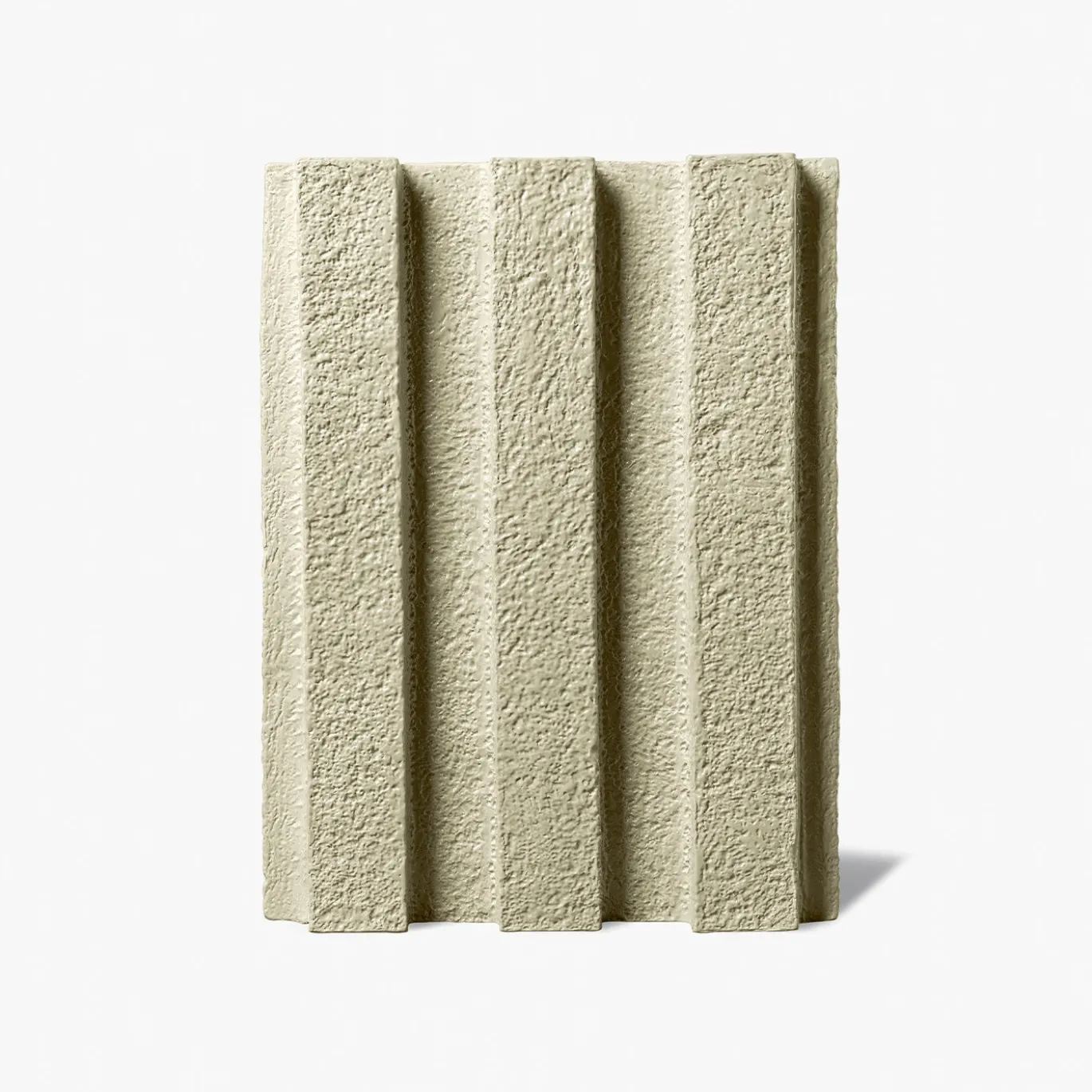 Sgabello in ceramica beige Merlate di Patricia Urquiola