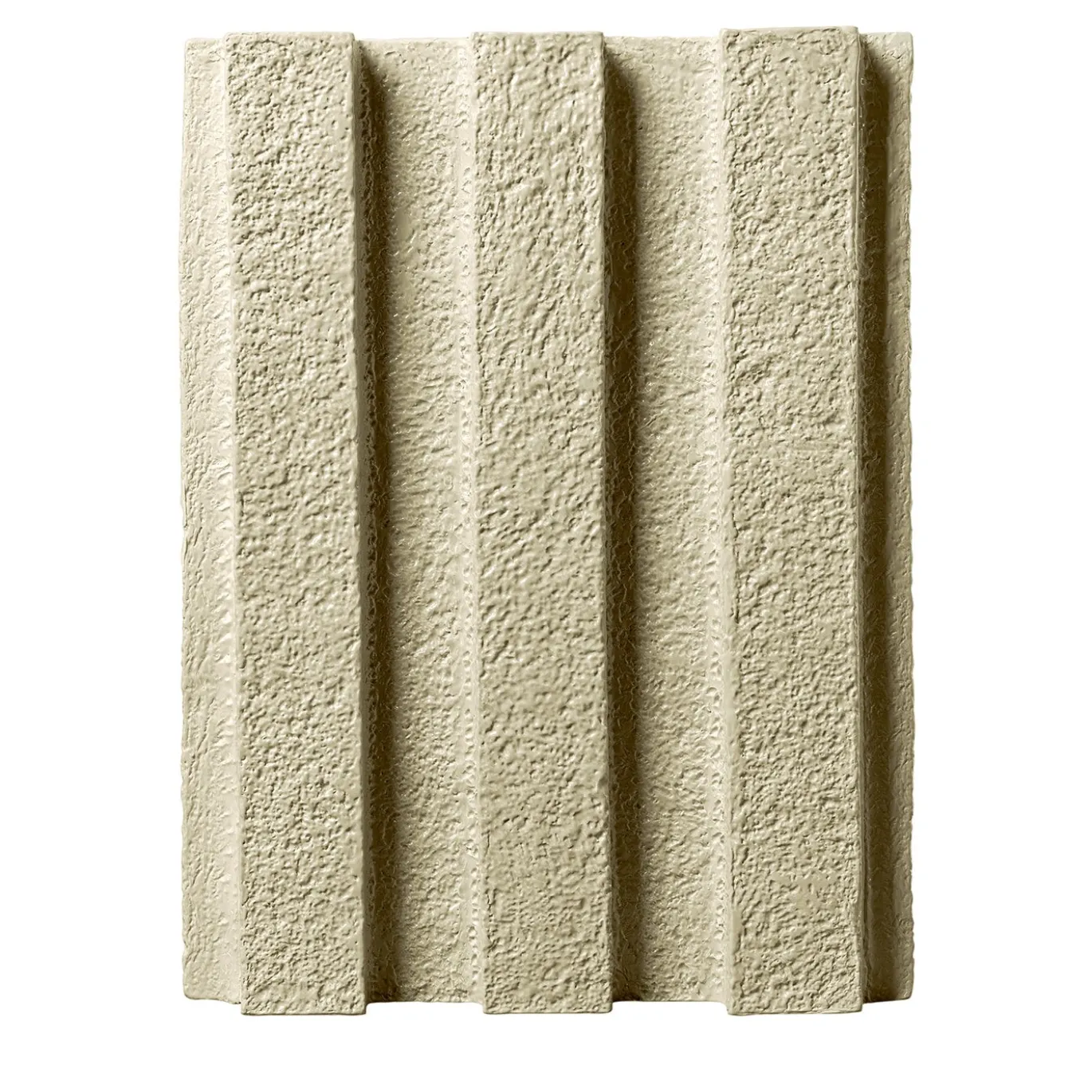 Sgabello in ceramica beige Merlate di Patricia Urquiola