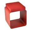 Sgabello in velluto rosso