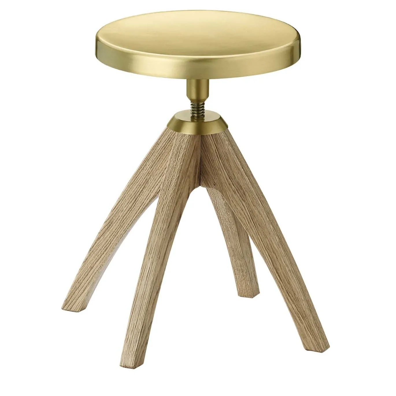 Sgabello Leporello Junior con gambe in rovere chiaro di Paolo Rizzatto