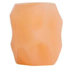 Sgabello Lithos III in resina arancione