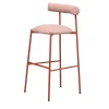 Sgabello Pampa SG-80 rosa chiaro e rosso mattone di Studio Pastina