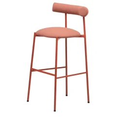 Sgabello Pampa SG-80 rosa e rosso mattone di Studio Pastina