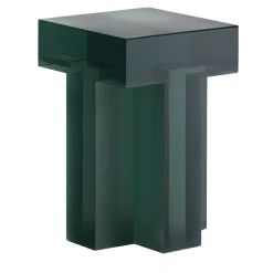 Sgabello Plus in resina verde