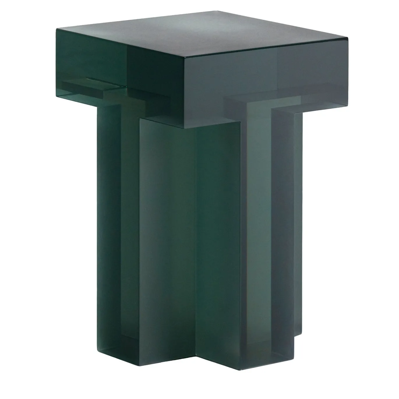Sgabello Plus in resina verde