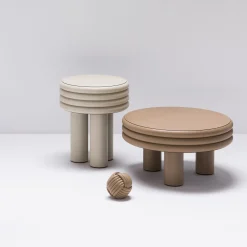 Sgabello Scala Round verde scuro