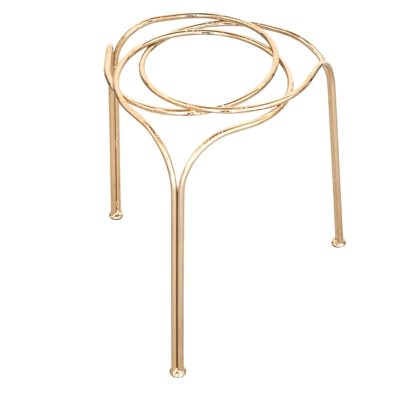 SGABELLO SCULTOREO FLOW IN ORO