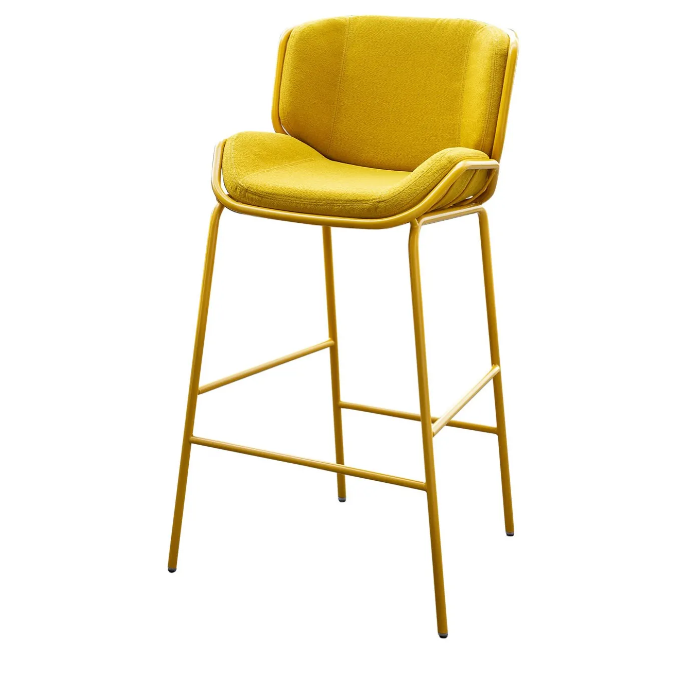 Sgabello Skin Yellow di Giacomo Cattani