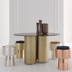 Sgabello Tappo in bronzo di NOOII