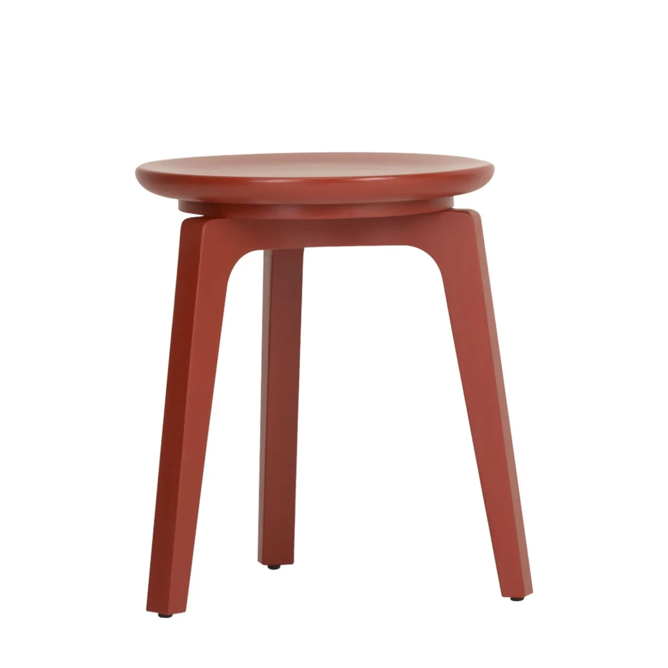 Sgabello Tod Basso Rosso in Rovere