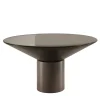 Silo Lacquered Glossy Moor Oak Wood Dining Table