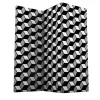 Simbolo Cubes Divisorio per ambienti in bianco e nero
