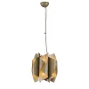 4002/S12 Lampada a sospensione a 12 luci color taupe e avorio