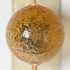 Soffio Lampada da parete Amber Craquelé in vetro