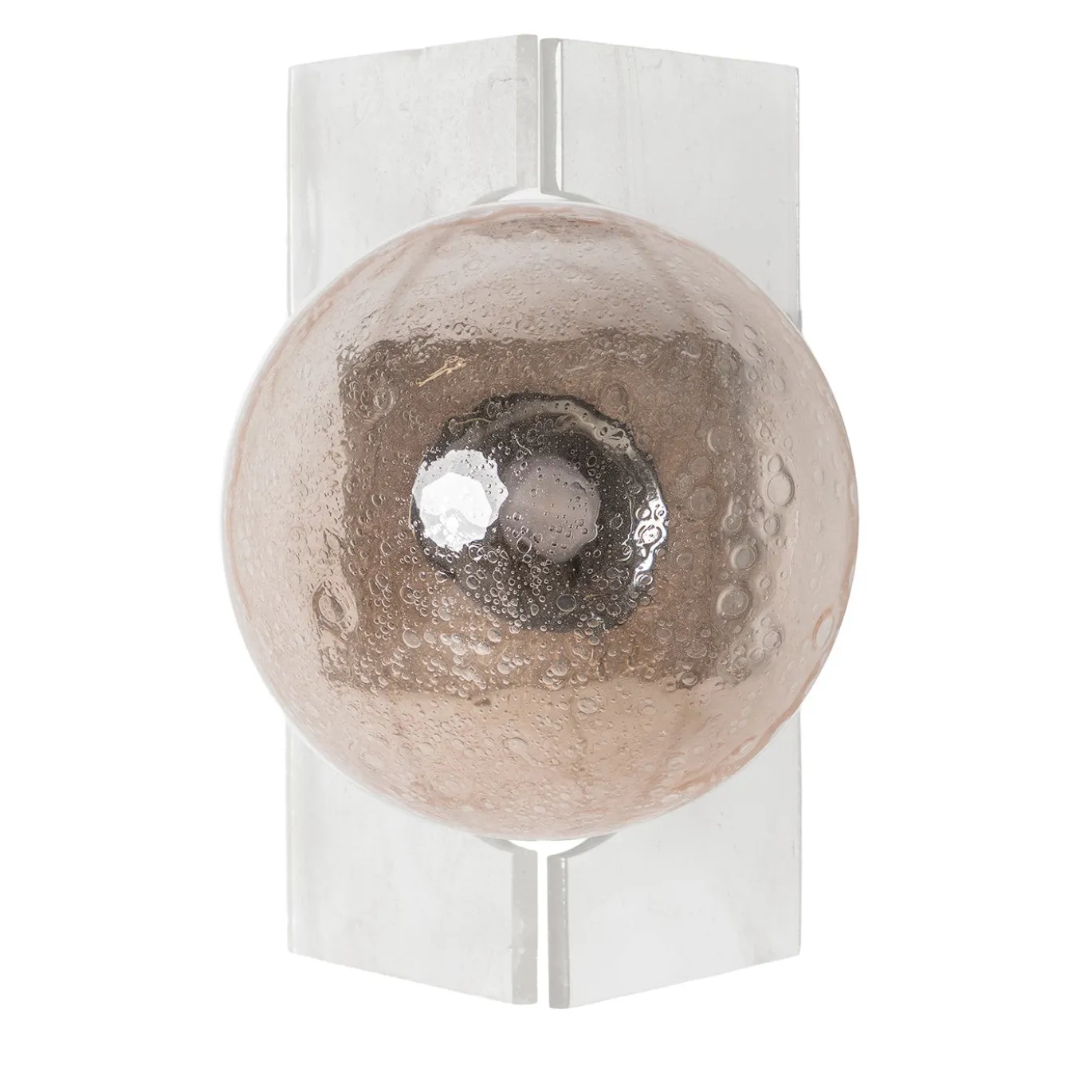 Soffio Lampada da parete Pink Pulegoloso in vetro