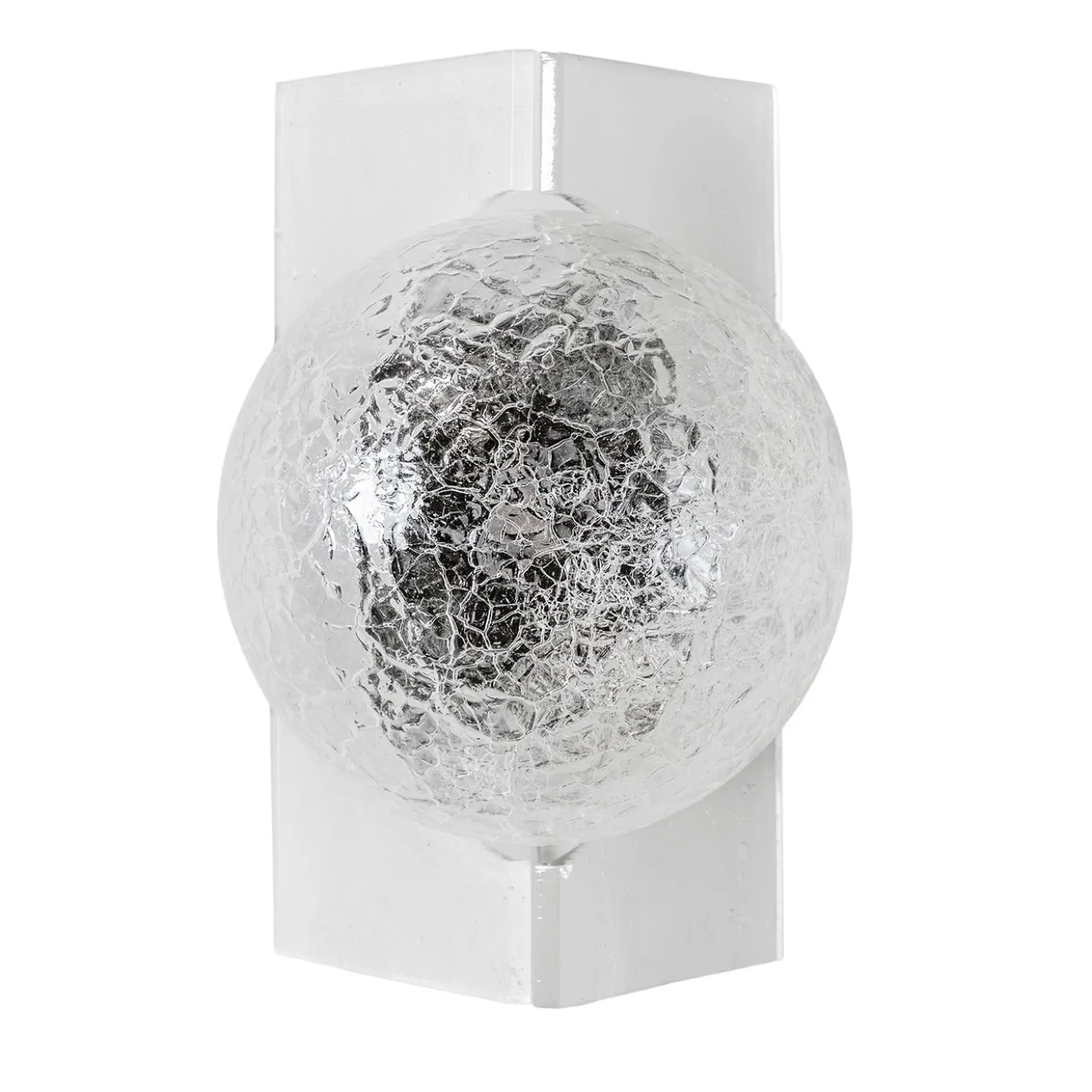 Soffio Lampada da parete Transparent Craquelé in vetro
