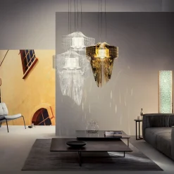 Sospensione Aria Gold Small di Zaha Hadid