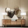 Specchi multipli da parete in ottone