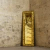 Specchio a parete Bombato Gold