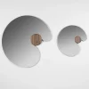 Specchio da parete con inserto in legno Onirico