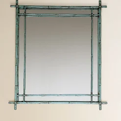 Specchio da parete in bambù