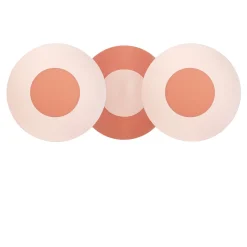 Specchio da parete Minima Collection Super Big 2 Rosa e Pesca