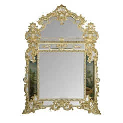 Specchio da parete Riflesso di Versailles oro in stile Rococò