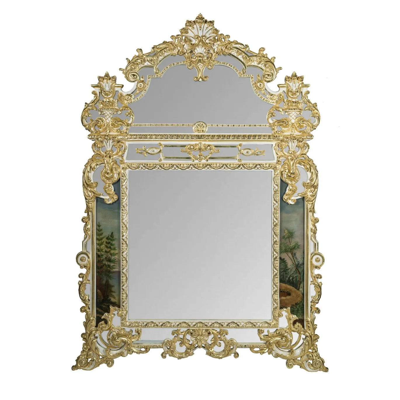 Specchio da parete Riflesso di Versailles oro in stile Rococò
