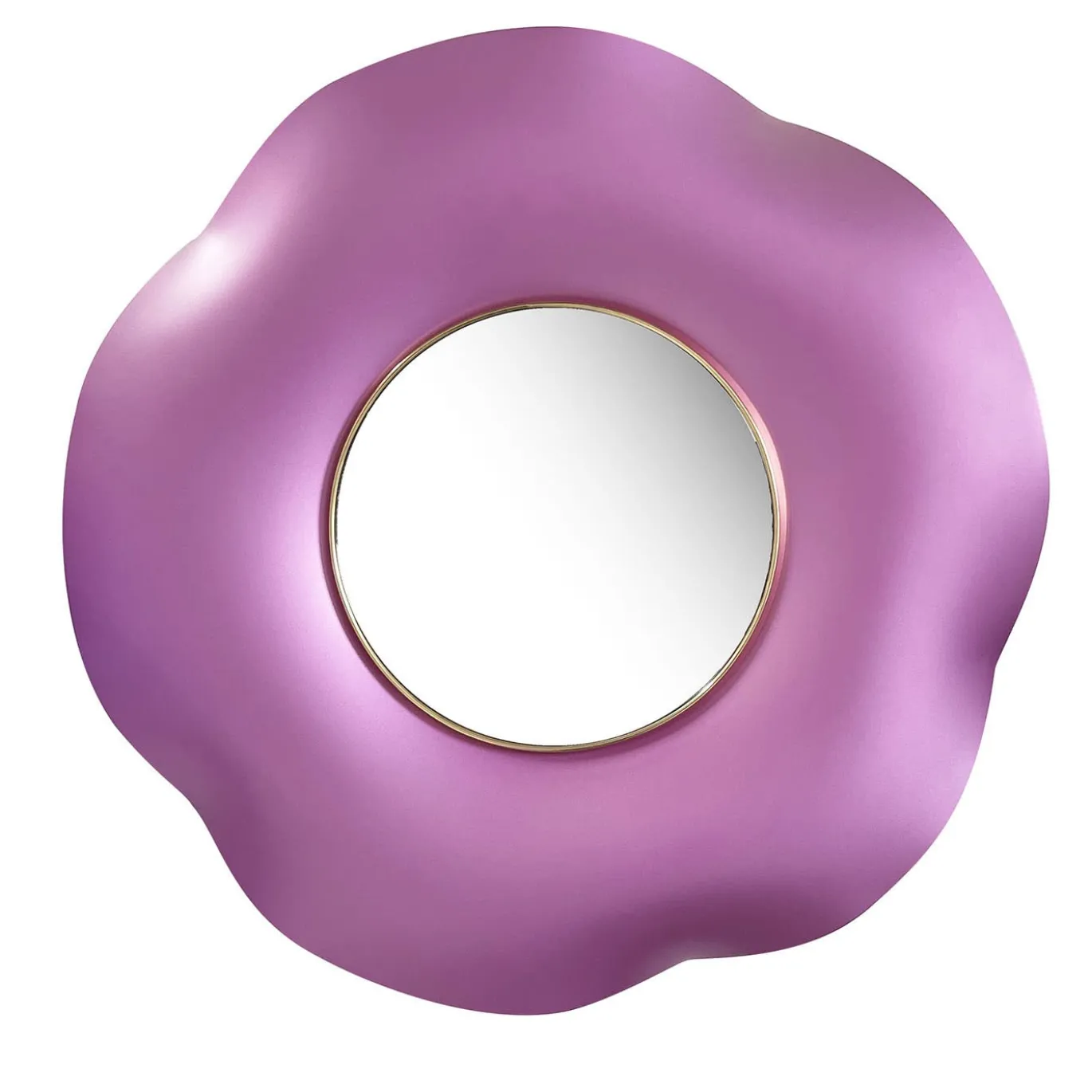 Specchio da parete rosa Undulate