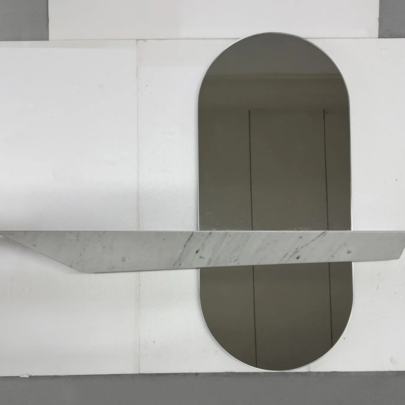 Specchio da parete Stadium White Carrara