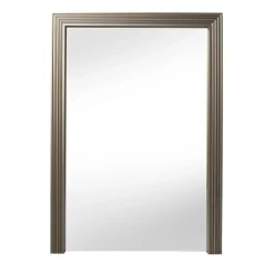 Specchio Da Terra In Alluminio Anodizzato Ottone Spazzolato