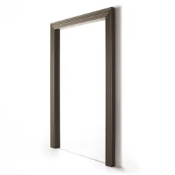 Specchio Da Terra In Alluminio Anodizzato Ottone Spazzolato