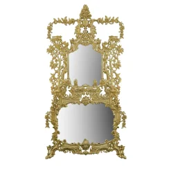 Specchio d'oro in stile Chippendale