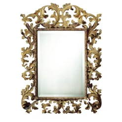 Specchio Ele con Foglia Oro