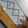 Specchio in vetro di Murano Ambra Gold di Fratelli Tosi