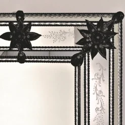 Specchio in vetro di Murano Bellini in stile veneziano