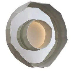 Specchio-lampada Reflections Ring Aura 50 Grigio