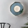 Specchio-lampada Reflections Ring Aura 50 Blu