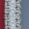 Specchio ovale in vetro di Murano Roseto