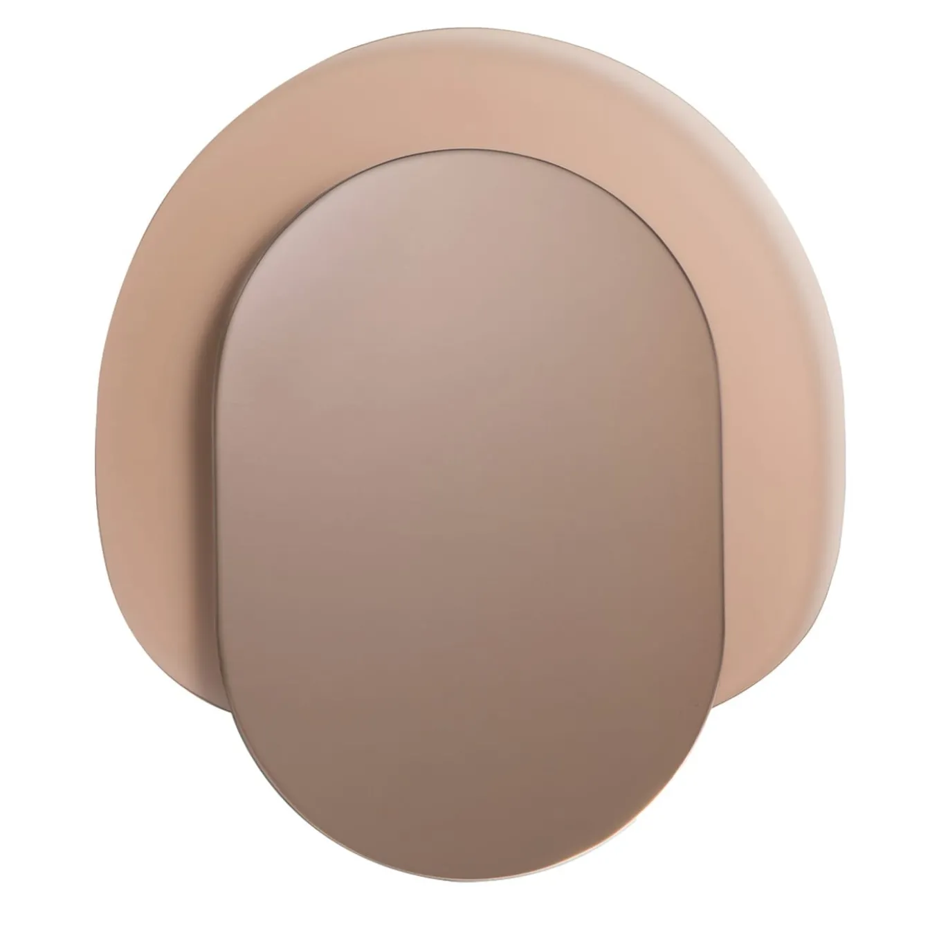 Specchio Personale Her in Vetro Rosa