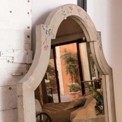 Specchio Positano in Vetro Beige