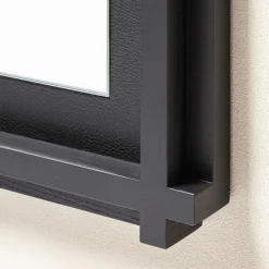 Specchio quadrato nero Structura
