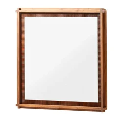 Specchio quadrato Structura Crisscross Brown